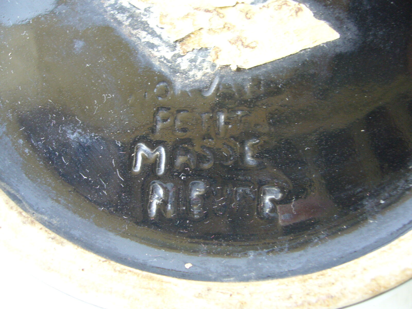 Vintage ceramic pot cover Morvan Petit Masse