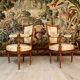 Paire de fauteuils cabriolet de style louis xvi epoque xixeme