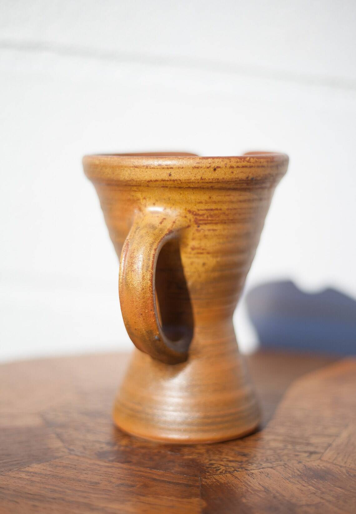 Vintage pitcher, vintage jug, pottery signed Paul Igom Bavil?, artisanal pottery, carafe, vase