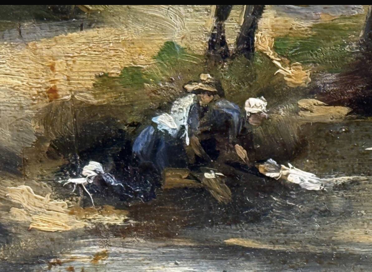 Paul Charles Chocarne (1855–1936)  Les Lavandières au bord de l’eau (a