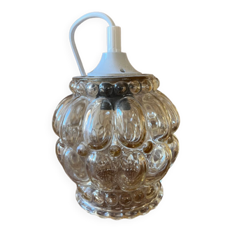 Vintage bubble glass pendant lamp 1960/70