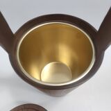 Postmodern Ebonized Beech Ice Bucket by Anri Form, Italy