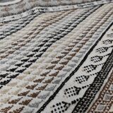 Hand-woven margoum rug in natural wool