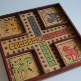 Old game board of small horses