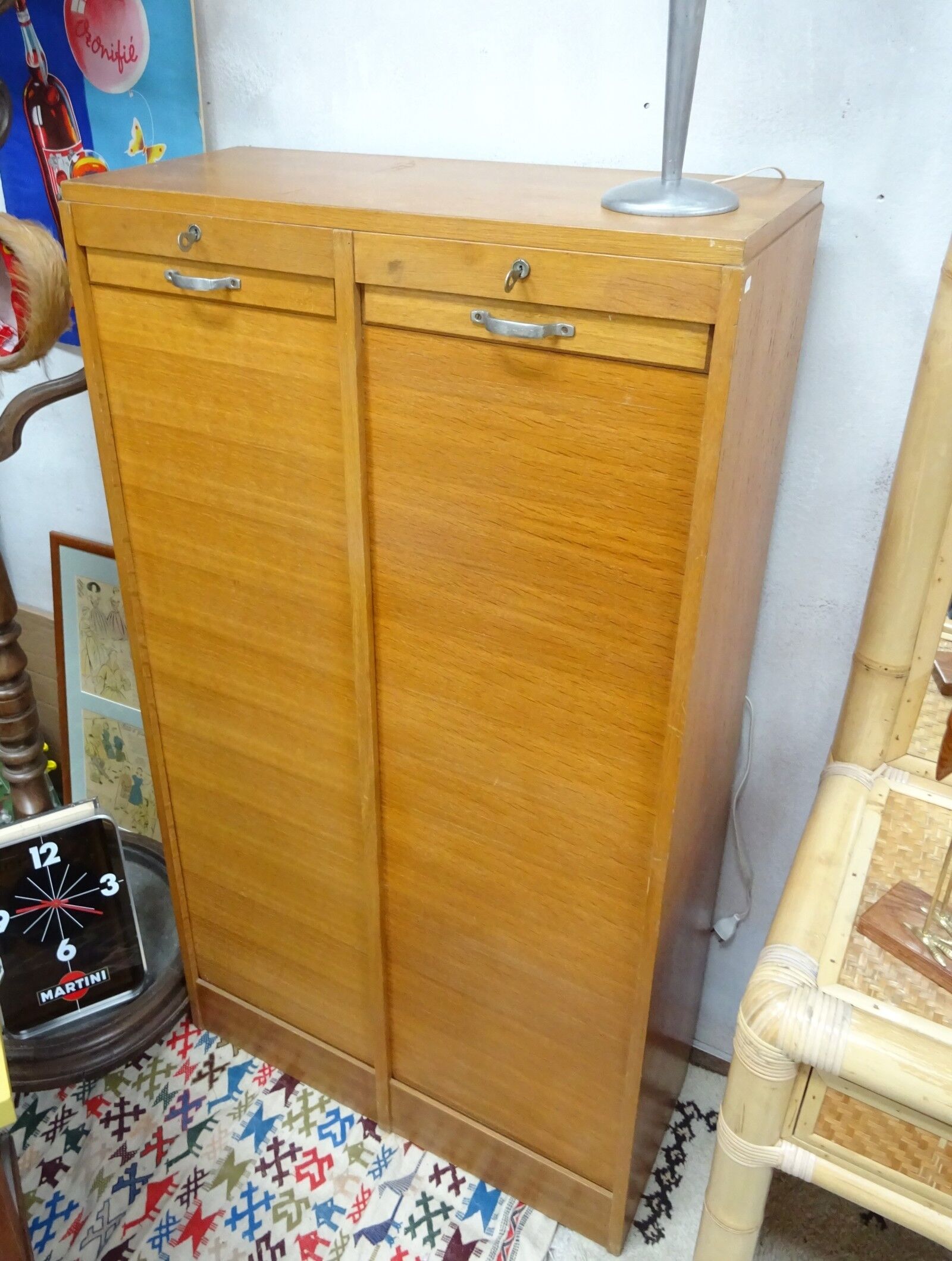 Double curtain binder