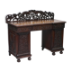19th-century hand-carved Anglo-Burmese buffet with drawers and cupboards.