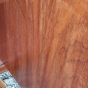 Enfilade of the 50s in oak and mahogany feet compass