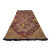 Vintage Turkish Kilim Rug , 226 x 100 cm