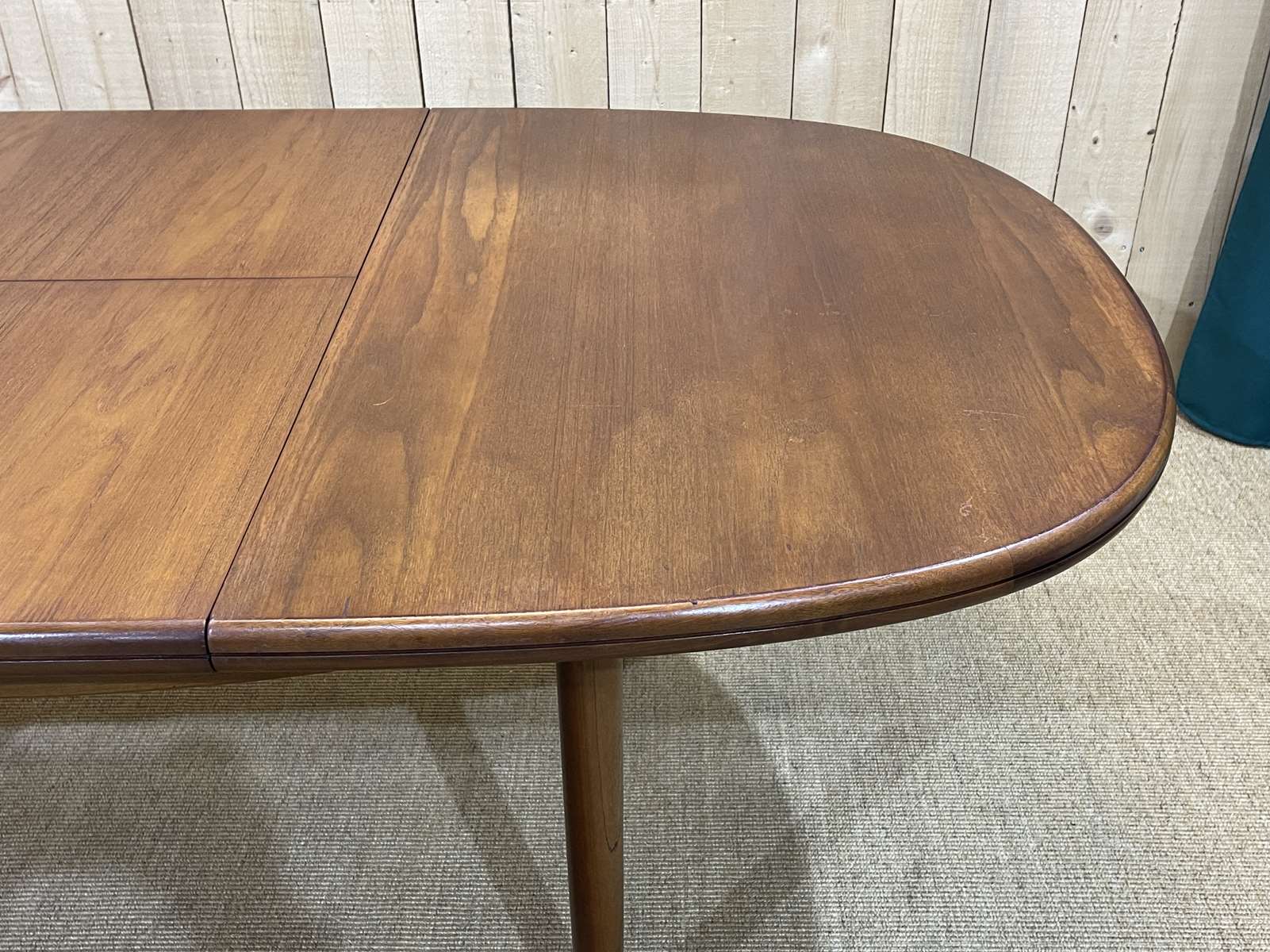 1970s teak table with butterfly extension