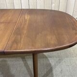 1970s teak table with butterfly extension