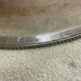 Grande cloche de service en métal argenté XIXe