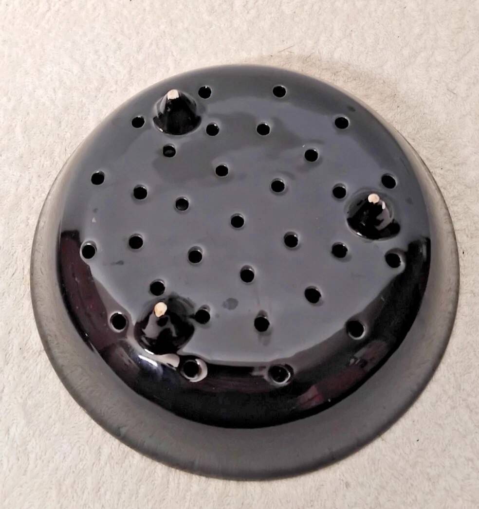 Old Drainer / Colander and Its Ceramic Dish