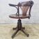 Chaise de bureau pivotante de style Thonet antique (faite à la main)