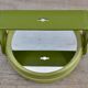 Miroir pivotant de maquillage en plastique vert - Space Age Design - 1970