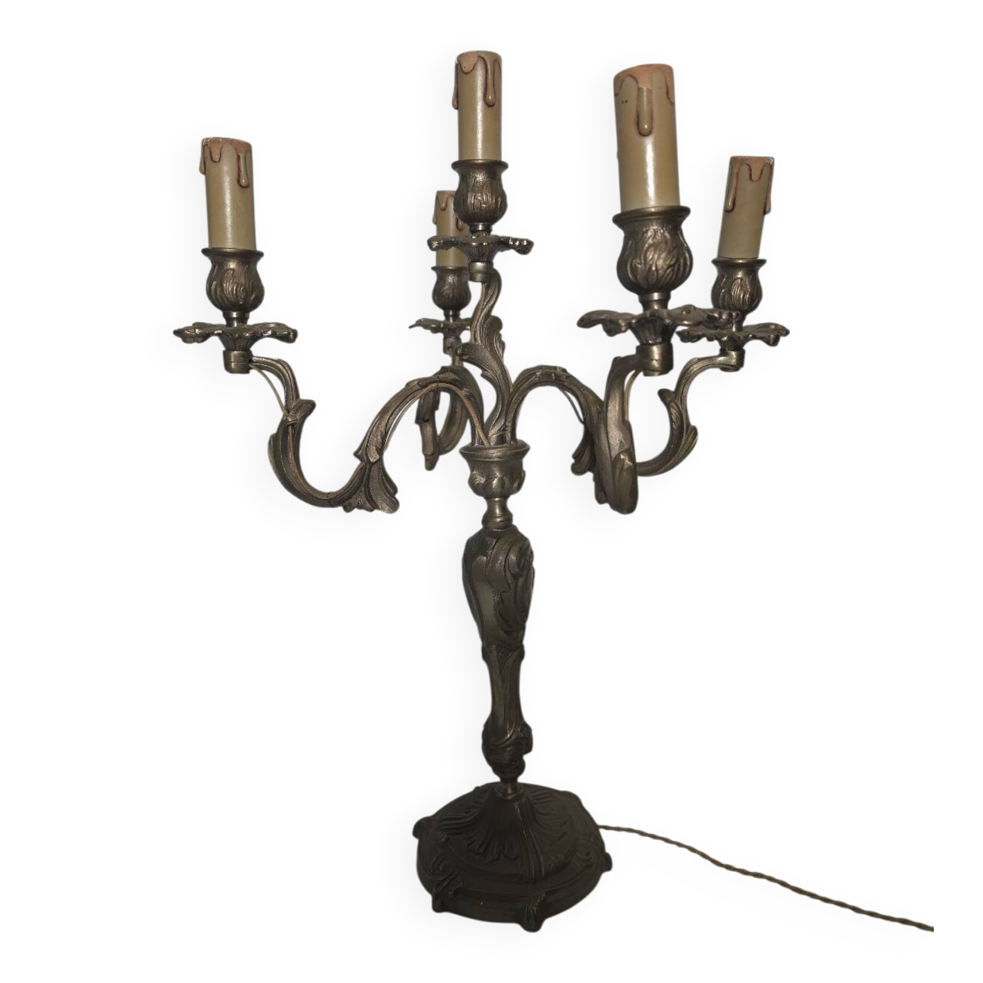 Bronze chandelier in Louis XV style