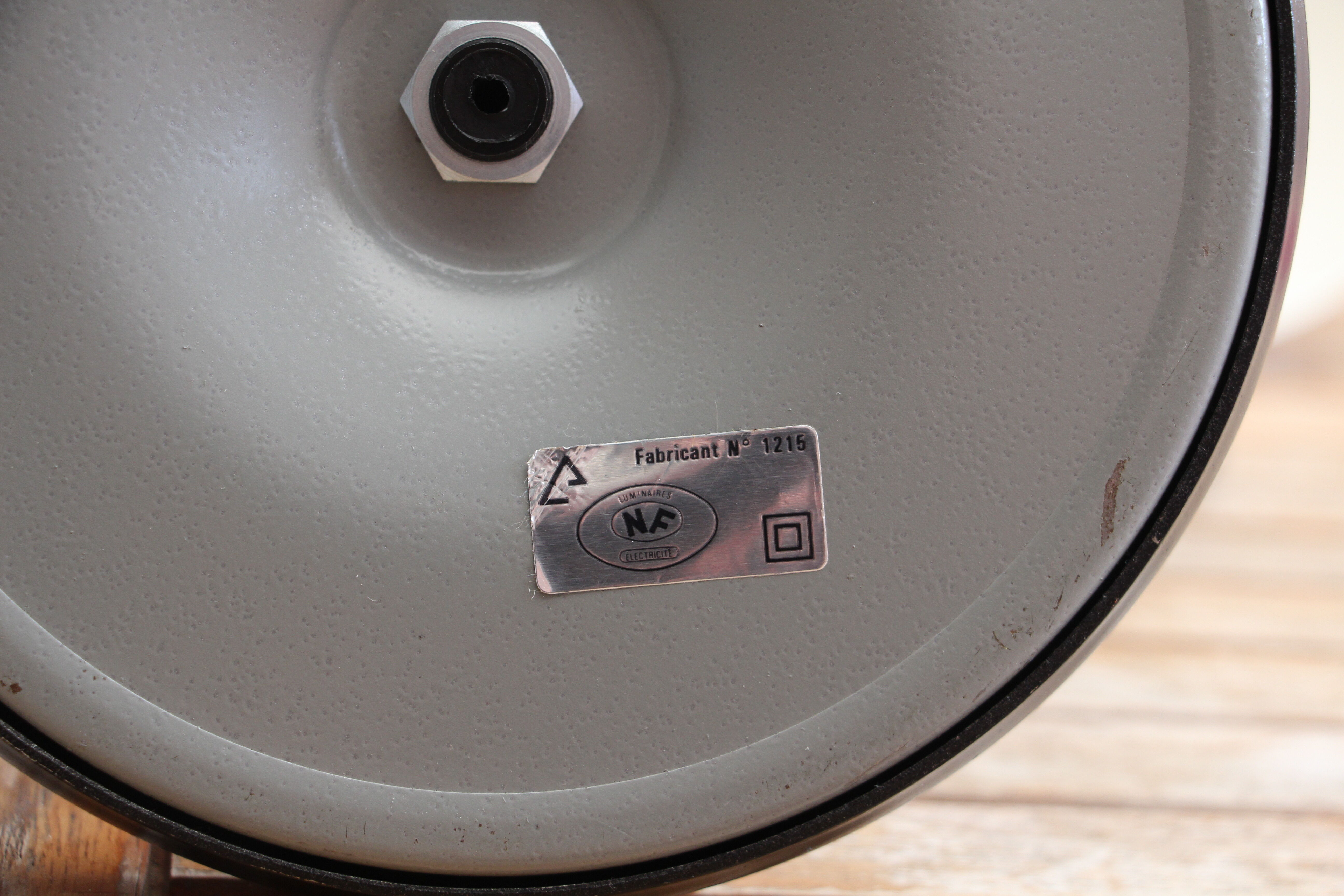 Aluminor desk lamp red 80's