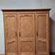 3 door wardrobe in natural wood