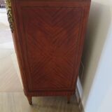 Louis XVI chest of drawers - Bronze - Butterfly wood veneer marquetry - 1930