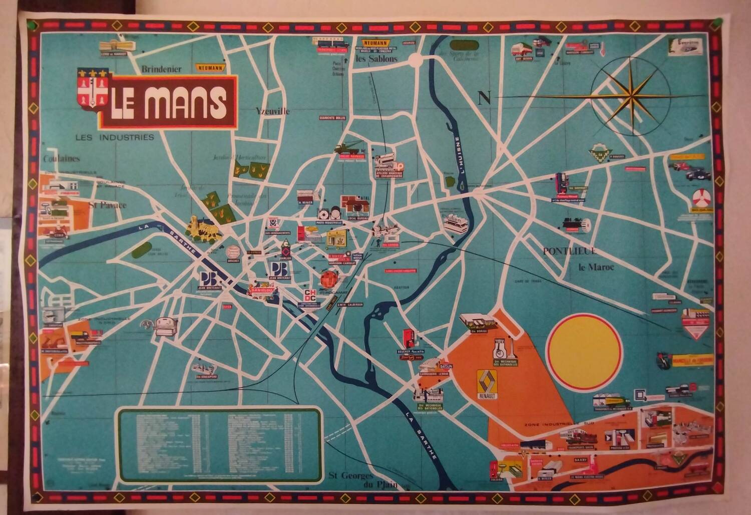 Vintage poster Industries Le Mans