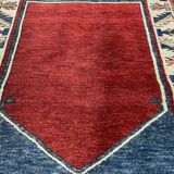 Vintage Afghan kazak  Rug ,Feiner Handgeknüpfter Orientteppich Afghan Kazak Teppich, 110X87 cm
