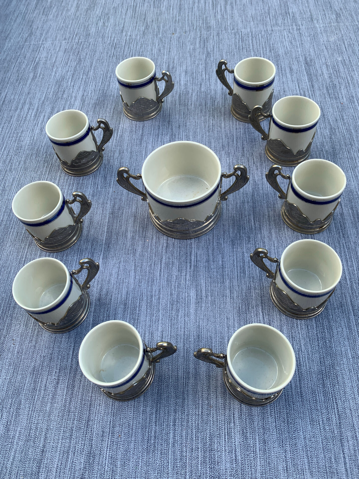 Vintage Italian coffee service Weidmann porcelain 70s