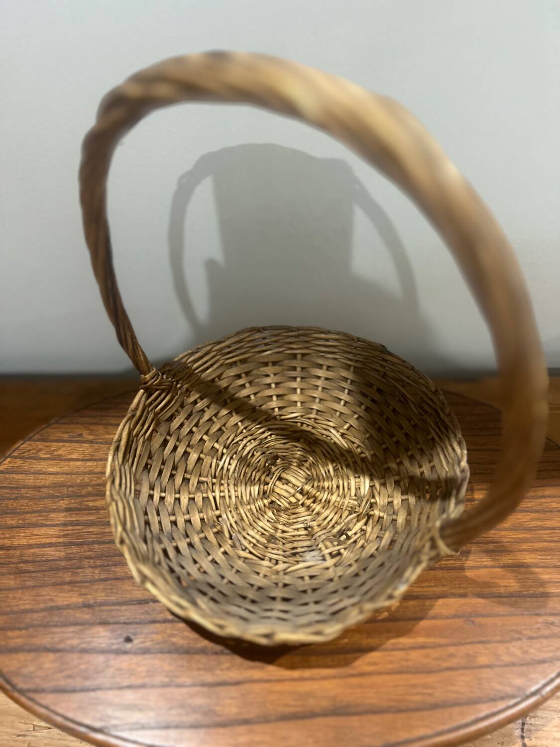 Small wicker basket table decoration