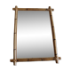 Miroir croix en bambou vintage