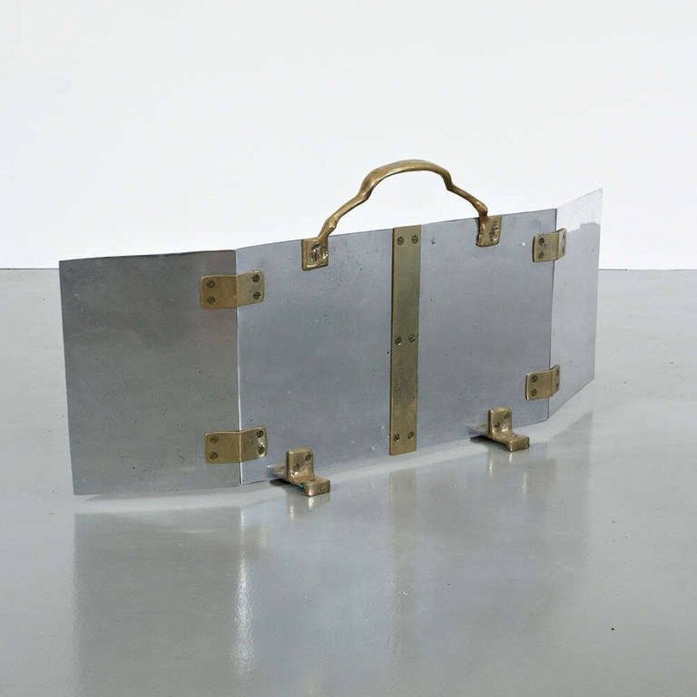 1990s Three panel fireplace screen by David Marshall, Spain