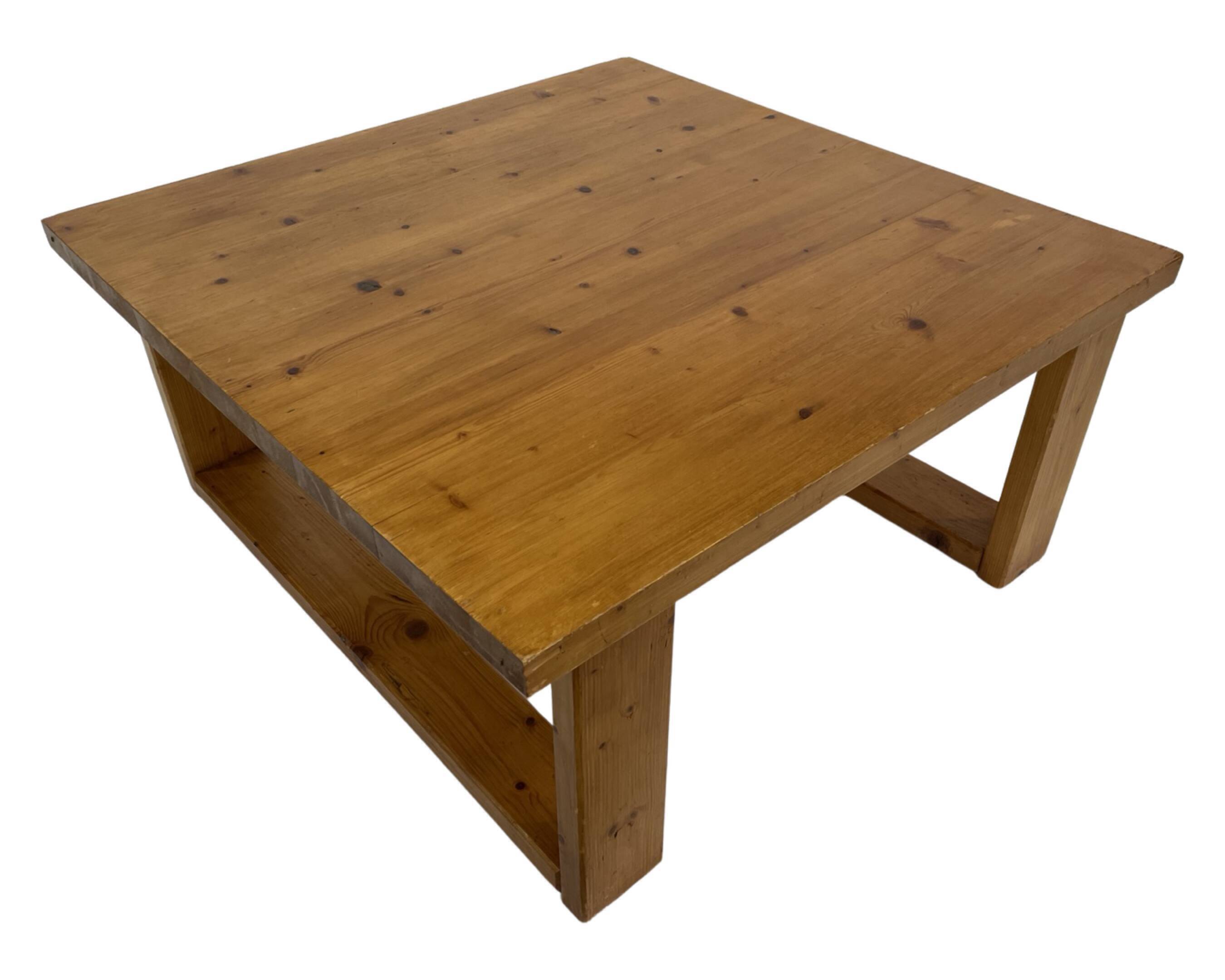 Vintage coffee table pinewood minimalist 1960s