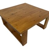 Vintage coffee table pinewood minimalist 1960s