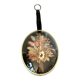 Cadre verre bombé fleurs séchées