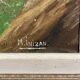 Framed painting oil on canvas by M Inizan Bretagne