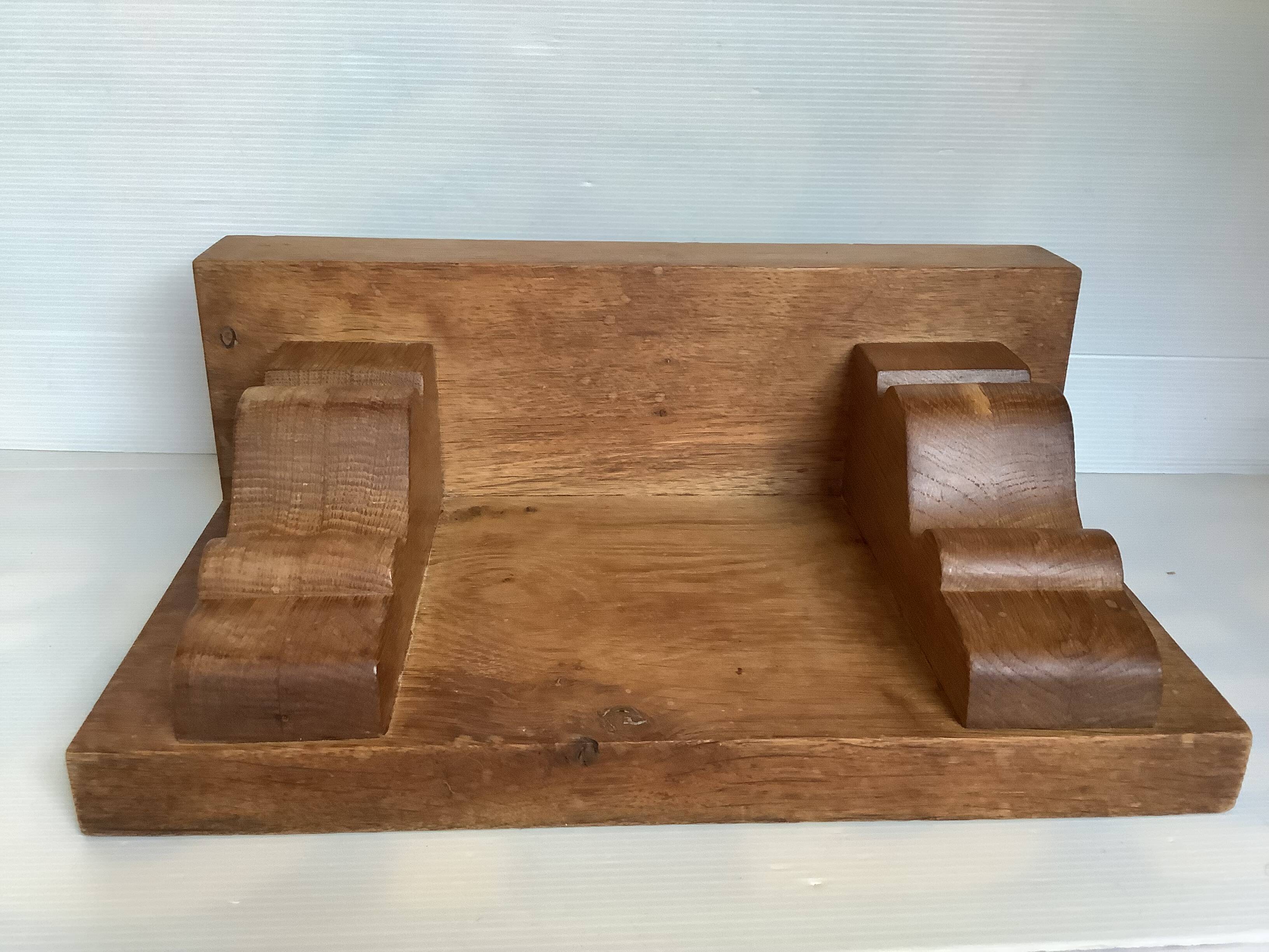 Solid wood wall shelf