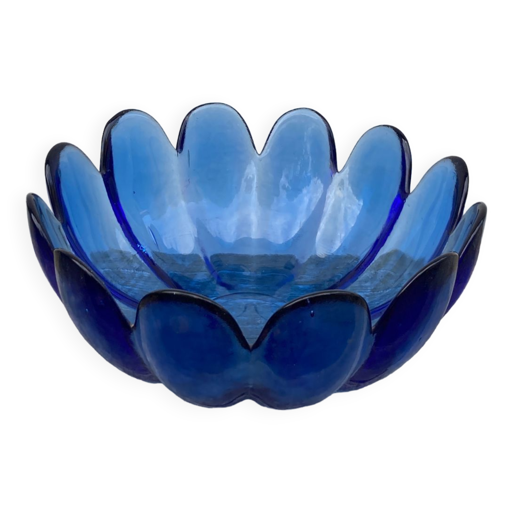 Vintage molded glass bowl