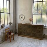 Green patina workshop furniture