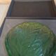 Green Lalique vase
