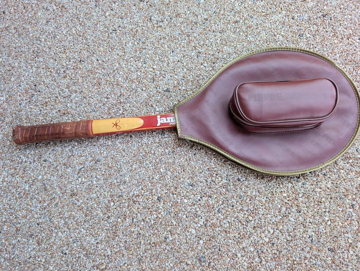 Jam'Co tri-shape tennis racket + leather case