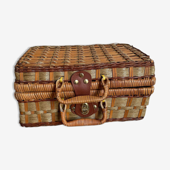 Wicker suitcase