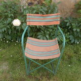 Ancien fauteuil camping vintage