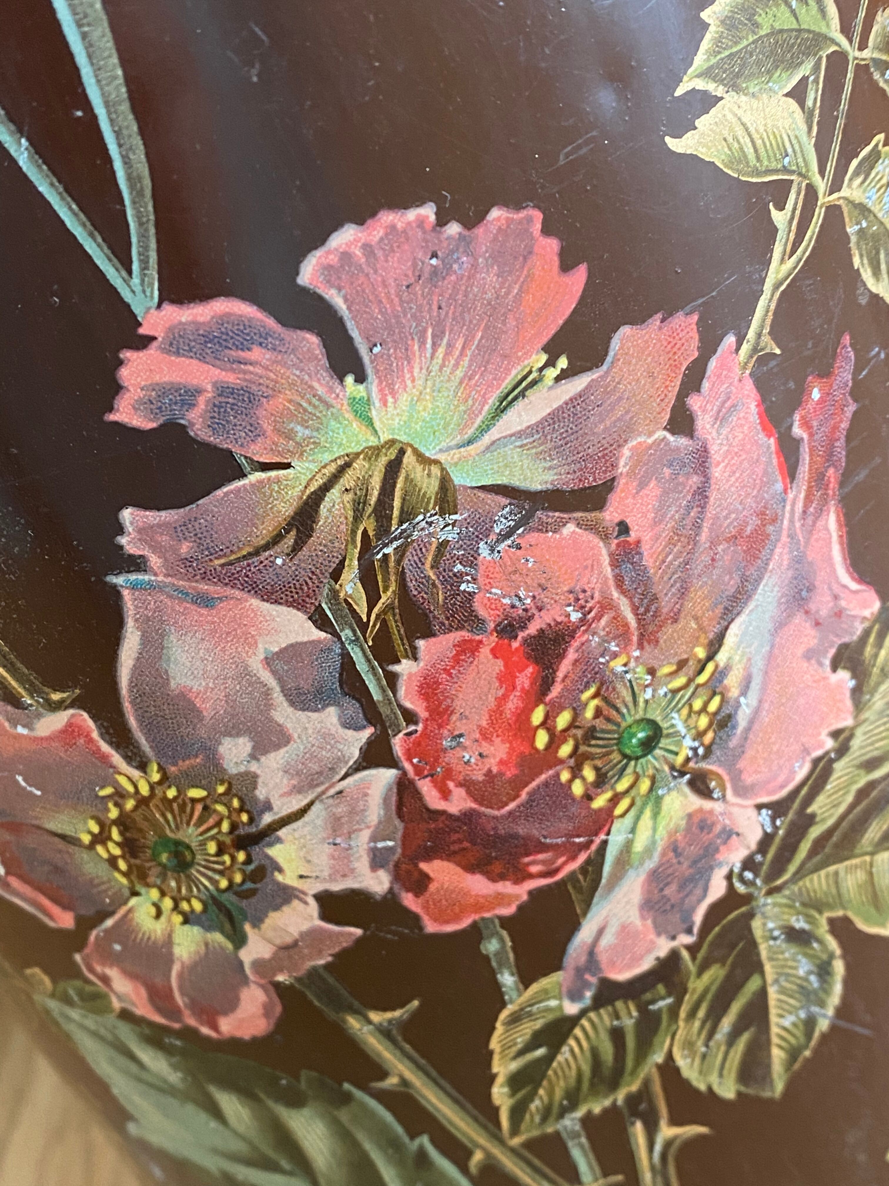 Napoleon III painted sheet metal umbrella holder