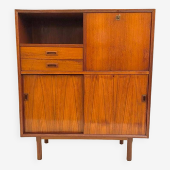 Crédence vintage en teck de style scandinave, Italie 1960