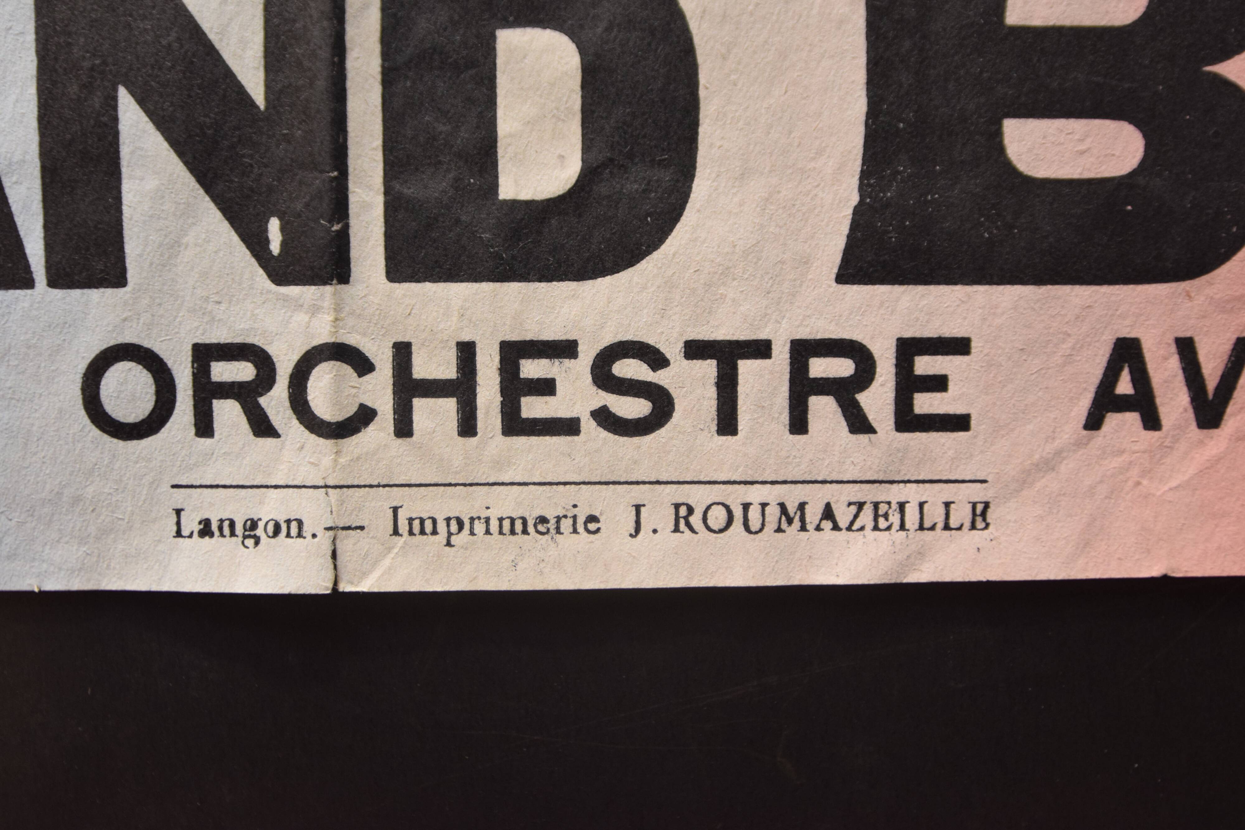 Poster "Great Gymnastics Festival" - Saint-Pierre-d'Aurillac - 1933