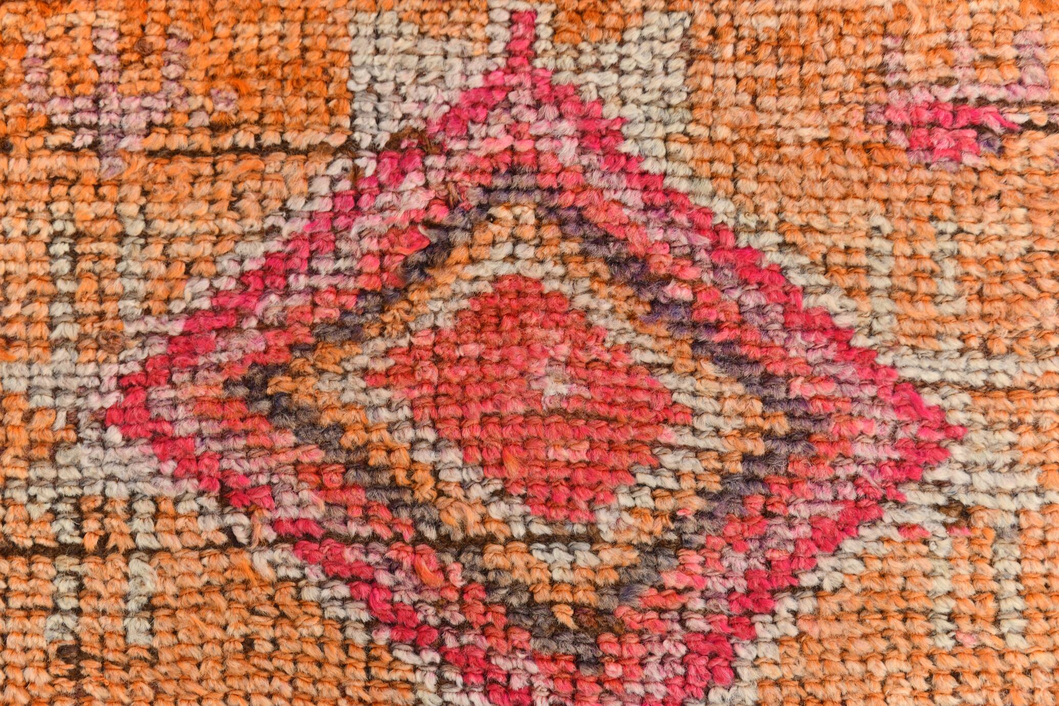 Orange Beige Turkish Runner Rug 80x369Cm SK 23759