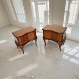 Tables de chevet italiennes du milieu du 20ème siècle.