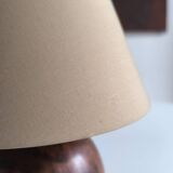 Walnut wood ball lamp