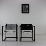 Set of two minimalistic arm chairs by Radboud van Beekum for UMS Pastoe