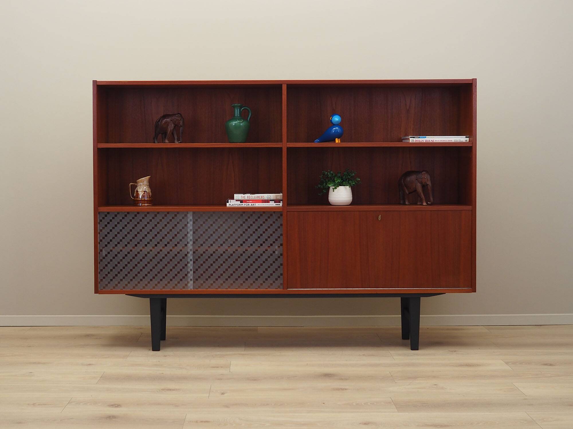 Bibliothèque danoise en teck, années 1970