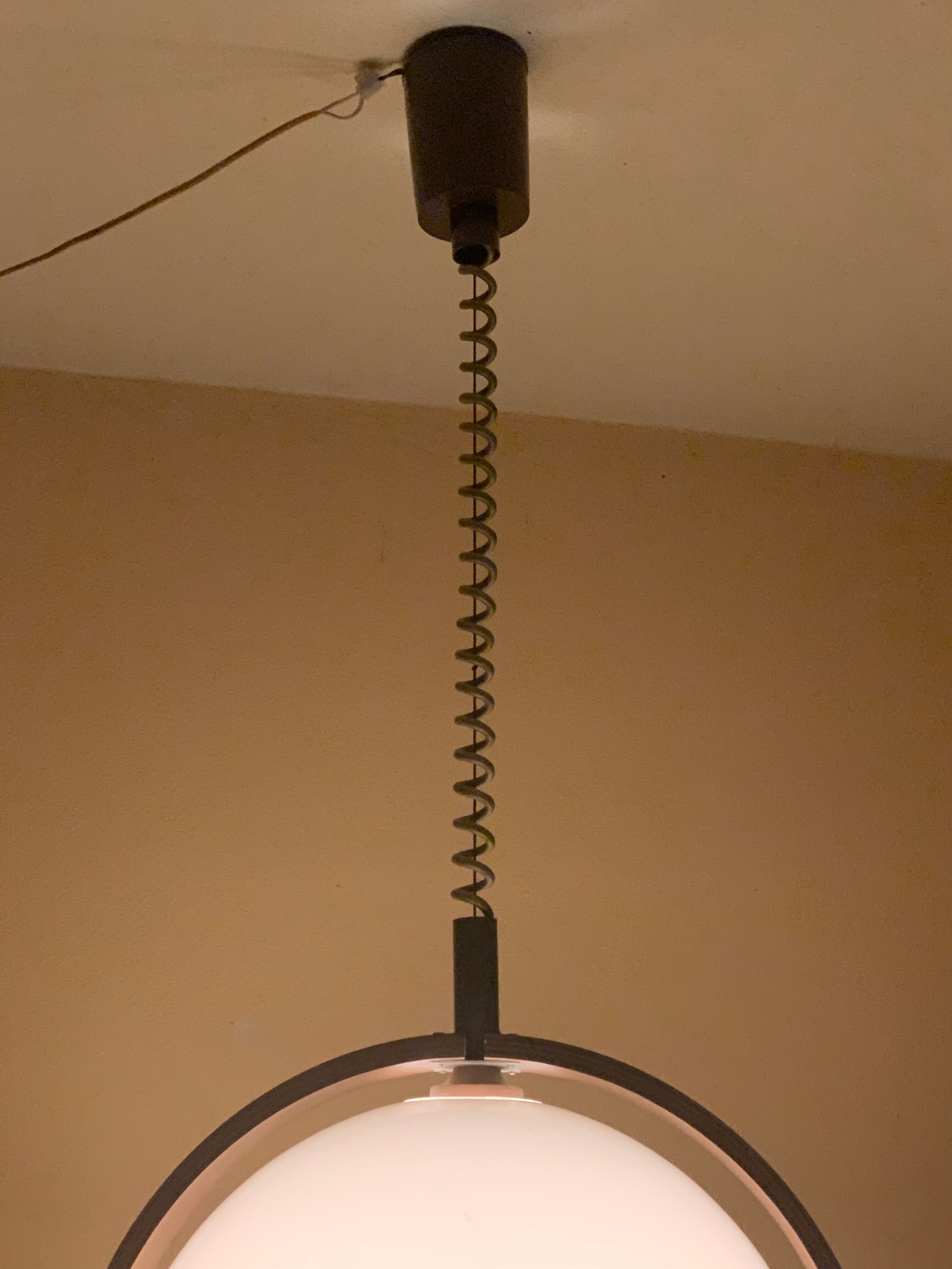 Temde Leuchten pendant lamp lucid and vintage teak
