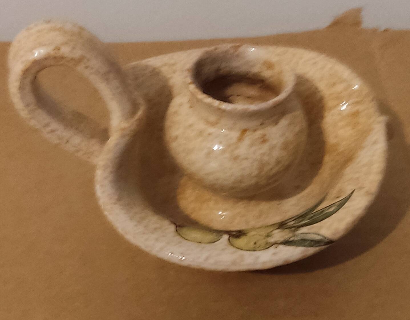 Vintage handcrafted candle holder