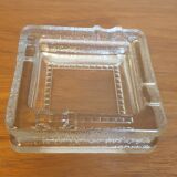 Square glass ashtray